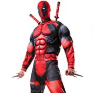 Men's Universe Classic Muscle Chest Deadpool Costume *** Same day shipping